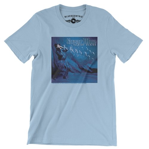 Sugar Blue Blue Blazes T-Shirt - Lightweight Vintage Style