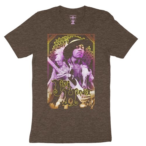 Jimi Hendrix Gold Dust T-Shirt - Lightweight Vintage Style