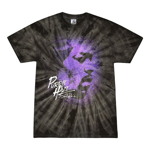 Jimi Hendrix Purple Haze Tie-Dye T-Shirt - Black