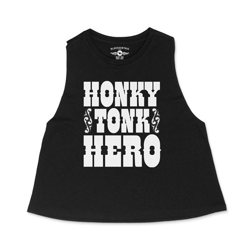 Honky Tonk Hero Racerback Crop Top - Women's
