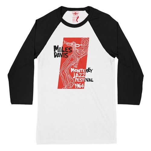 Miles at the Monterey Jazz Fest 1964 Baseball T-Shirt