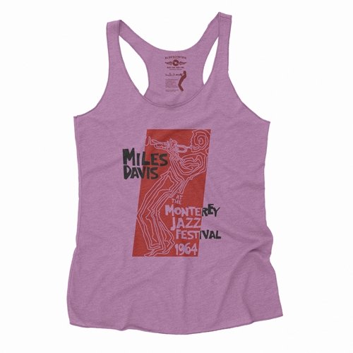 Miles at the Monterey Jazz Fest 1964 Racerback Tank - Women's