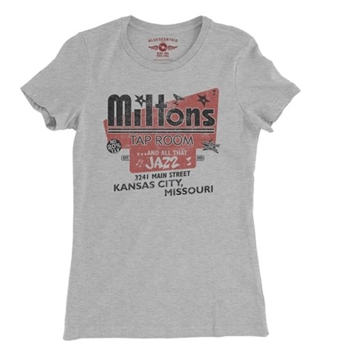 Milton's Jazz Kansas City Ladies T Shirt - Relaxed Fit