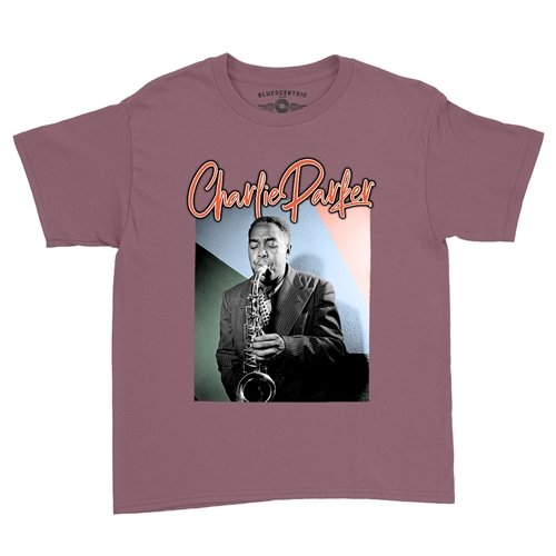Charlie Parker Pastel Youth T-Shirt - Lightweight Vintage Children