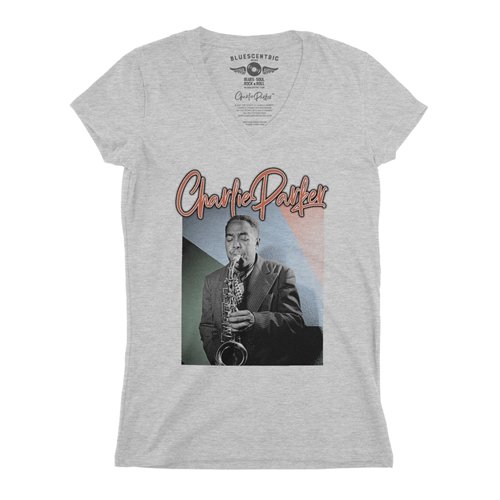 Charlie Parker Pastel V-Neck T Shirt - Women's