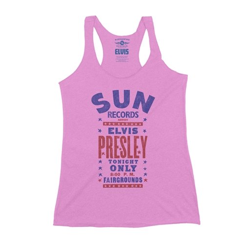 Sun Records Elvis Live at Tupelo Racerback Tank - Women's