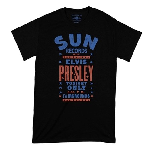Sun Records Elvis Live at Tupelo T-Shirt - Classic Heavy Cotton