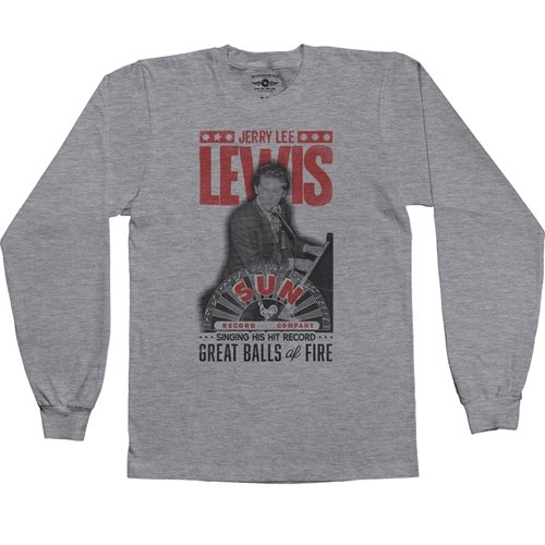 Jerry Lee Lewis x Sun Records Poster Long Sleeve T-Shirt