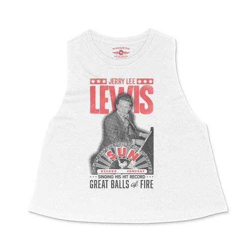 Jerry Lee Lewis x Sun Records Poster Racerback Crop Top - Women's