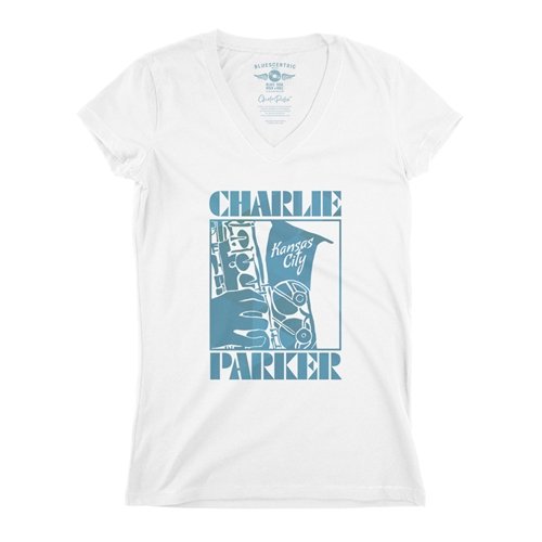 Charlie Parker Kansas City Mosaic V-Neck T Shirt - Women's