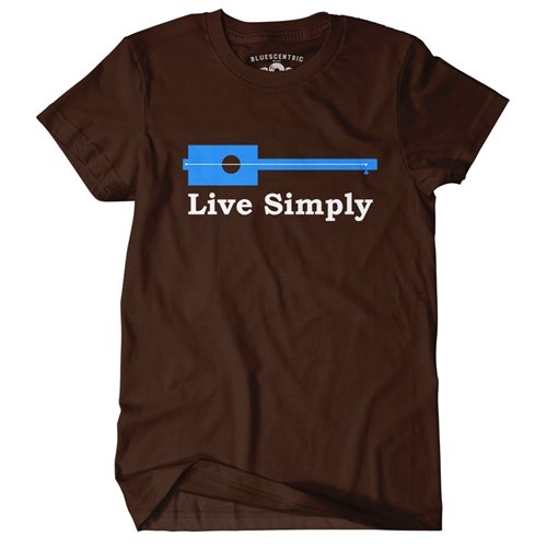 Live Simply Guitar T-Shirt - Classic Heavy Cotton