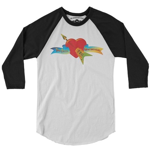 Tom Petty and the Heartbreakers Flying V Logo Baseball T-Shirt