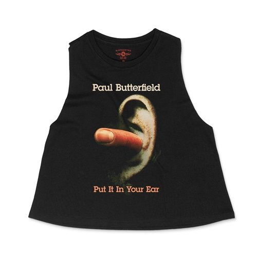 Paul Butterfield Put It In Your Ear Racerback Crop Top - Women's
