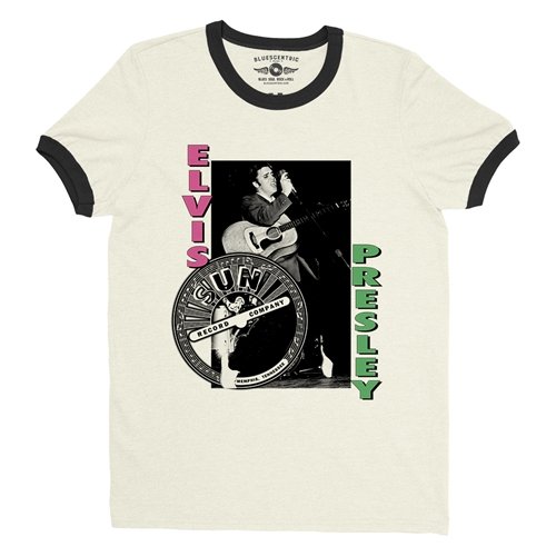 Pink & Lime Elvis Presley Hips Ringer T-Shirt