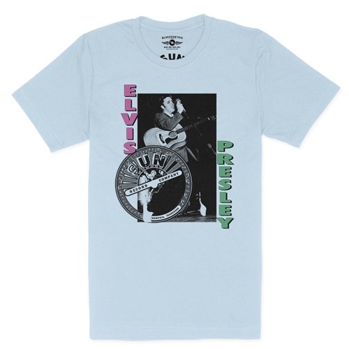 Pink & Lime Elvis Presley Hips T-Shirt - Lightweight Vintage Style