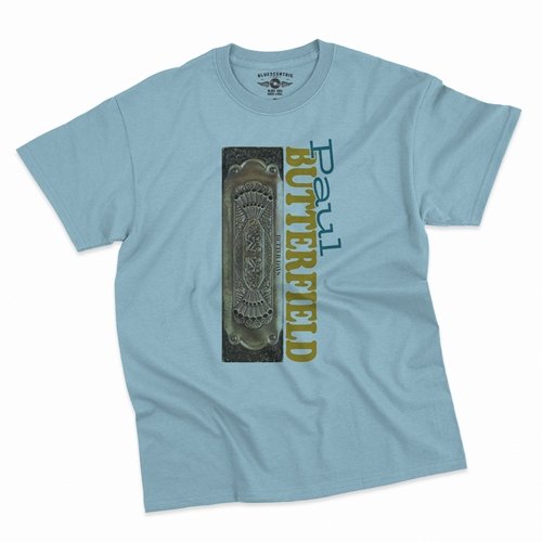 Paul Butterfield Harmonica T-Shirt - Classic Heavy Cotton