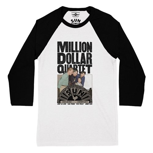 Sun's Million Dollar Quartet Baseball T-Shirt