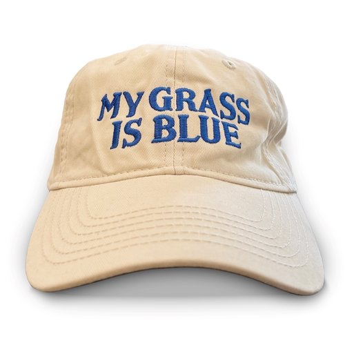 My Grass Is Blue Unstructured Hat - Off-White