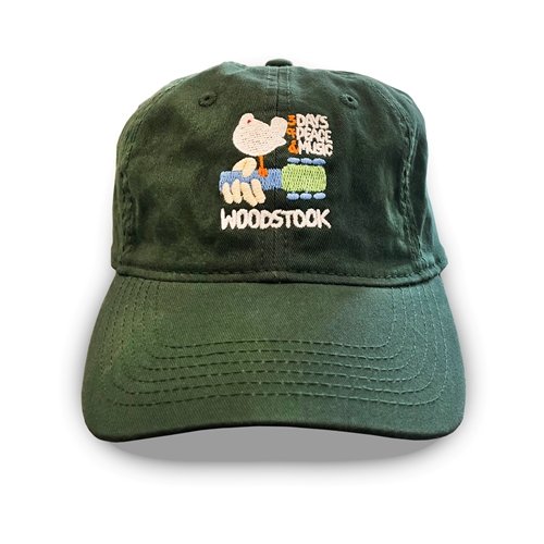 Woodstock Logo Unstructured Hat - Green