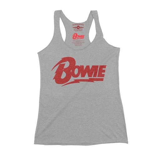Red David Bowie Diamond Logo Racerback Tank - Women's