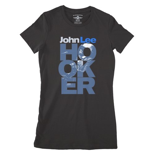 Stacked John Lee Hooker Ladies T Shirt - Relaxed Fit