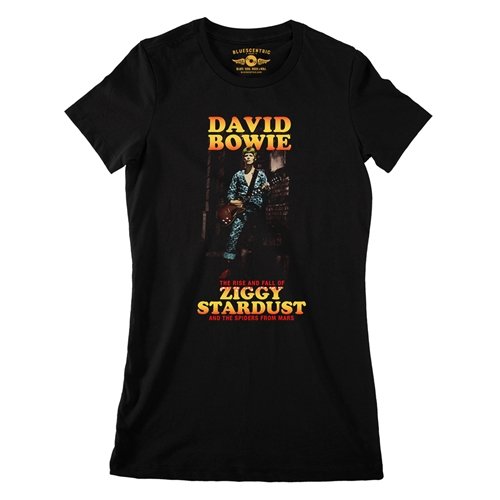 David Bowie Ziggy Stardust & the Spiders Ladies T Shirt - Relaxed Fit
