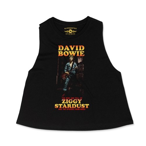 David Bowie Ziggy Stardust & the Spiders Racerback Crop Top - Women's