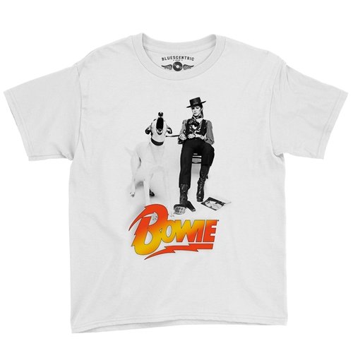David Bowie with Dog Youth T-Shirt - Lightweight Vintage Children & Toddlers