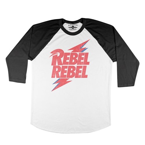 David Bowie Rebel Rebel Baseball T-Shirt