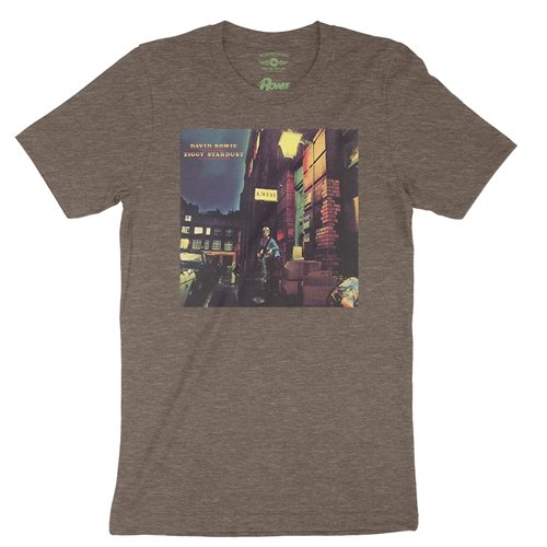 David Bowie Ziggy Stardust Album Cover T-Shirt - Lightweight Vintage Style