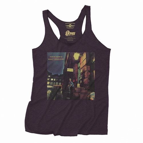 David Bowie Ziggy Stardust Album Cover  Racerback Tank - Women's
