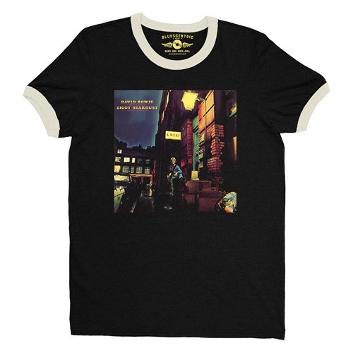 David Bowie Ziggy Stardust Album Cover  Ringer T-Shirt