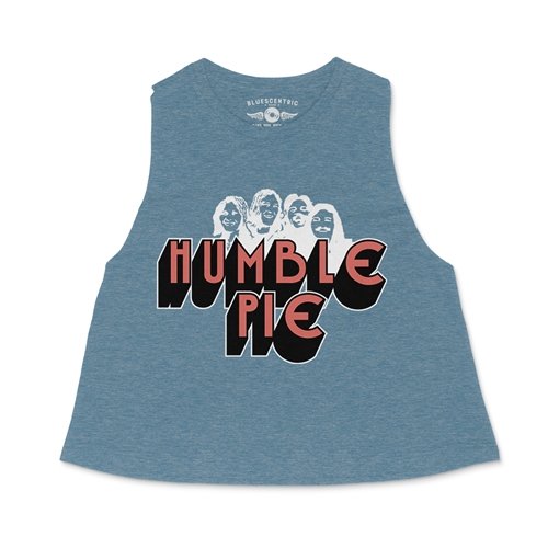 Humble Pie Band Silhouette Racerback Crop Top - Women's