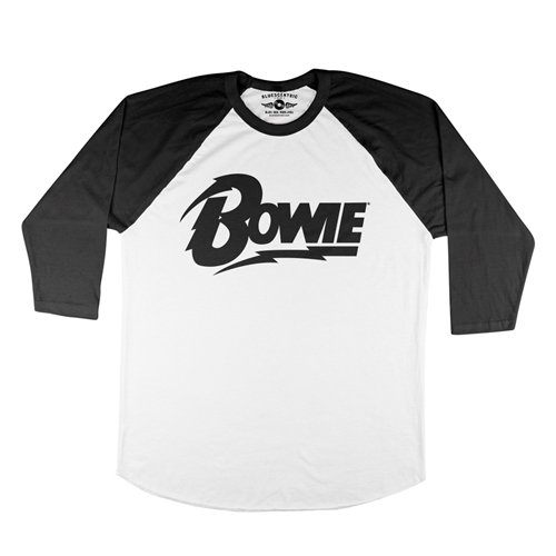 Black David Bowie Diamond Logo Baseball T-Shirt