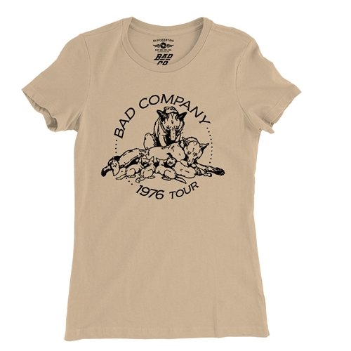 Bad Company 1976 Tour Ladies T Shirt - Relaxed Fit