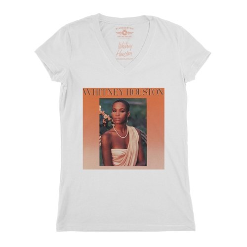 Whitney Houston Debut V-Neck T Shirt - Women's