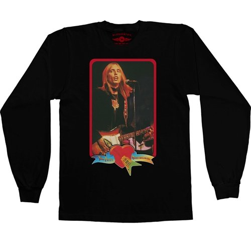 Tom Petty Red Guitar Long Sleeve T-Shirt
