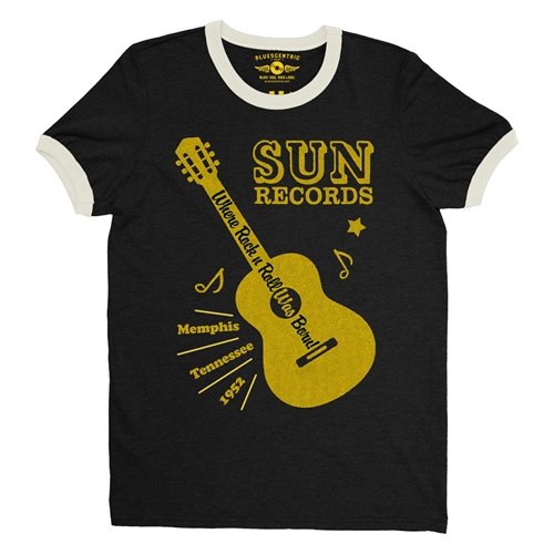 Sun Records Halftone Guitar Ringer T-Shirt