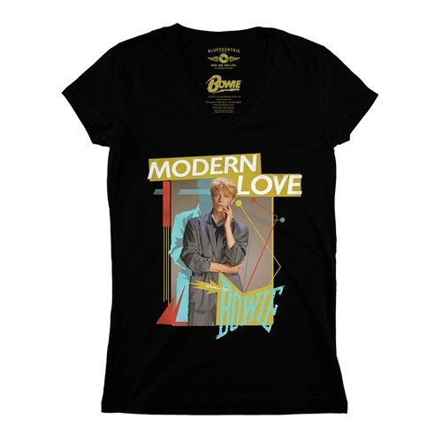 David Bowie Modern Love V-Neck T Shirt - Women's