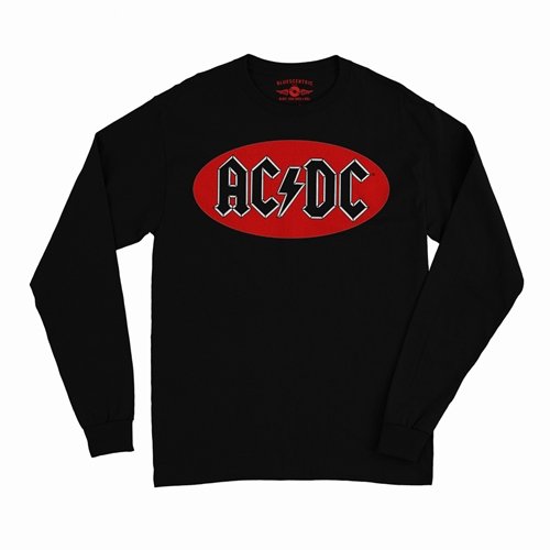 Oval AC/DC Logo Long Sleeve T-Shirt