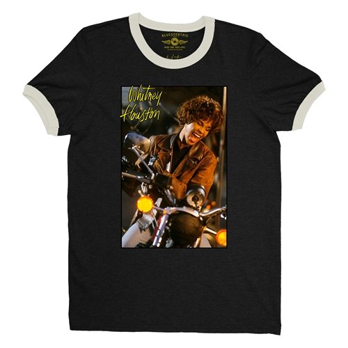 Whitney Houston Riding Gloves Ringer T-Shirt