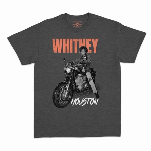 Whitney Houston Motorcycle T-Shirt - Classic Heavy Cotton