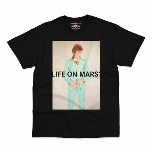 David Bowie Life on Mars? T-Shirt - Classic Heavy Cotton