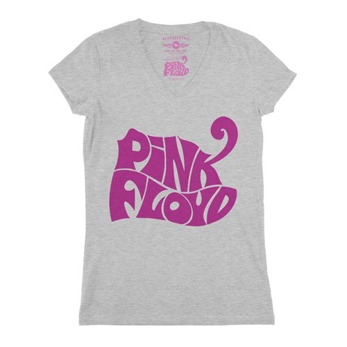Pink Floyd Logo V-Neck T Shirt - Women's