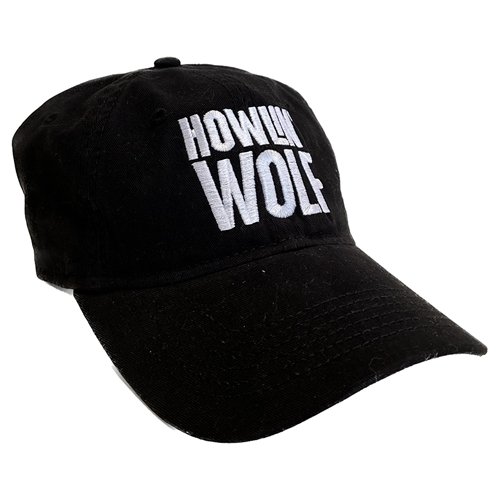 Graphic Howlin' Wolf Unstructured Hat - Black