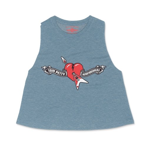 Tom Petty Hard Lines Logo Racerback Crop Top - Women's