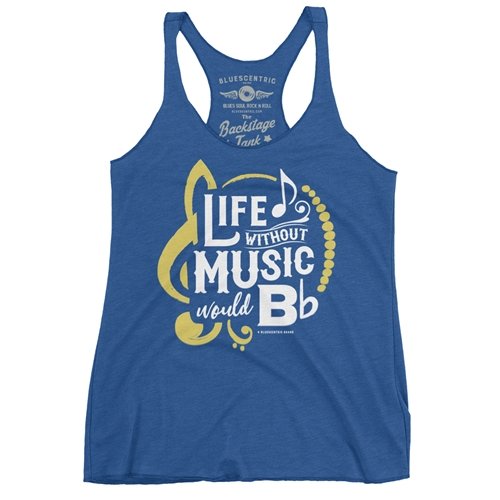 Life Without Music Would B Flat Racerback Tank - Women's