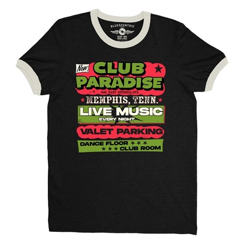 Green Club Paradise Memphis Ringer T-Shirt