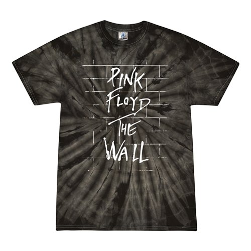 Pink Floyd The Wall Album Cover Tie-Dye T-Shirt - Black