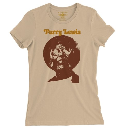 Old School Furry Lewis Ladies T Shirt - Relaxed Fit